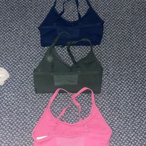 Set of 3 gymshark sports bras. Lightly worn good condition. Size XS